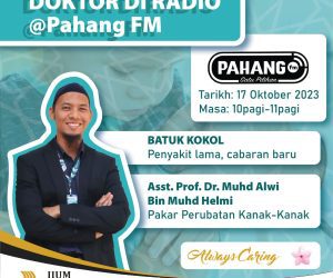 Doktor Di Radio @ Pahang Fm | Asst. Prof. Dr. Muhd. Alwi bin Muhd. Helmi